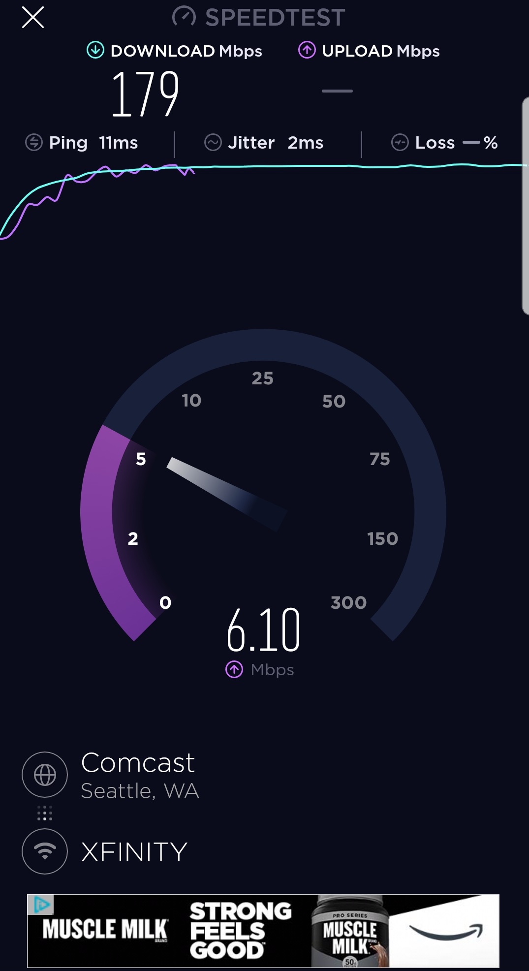 Ookla broadband speed test free